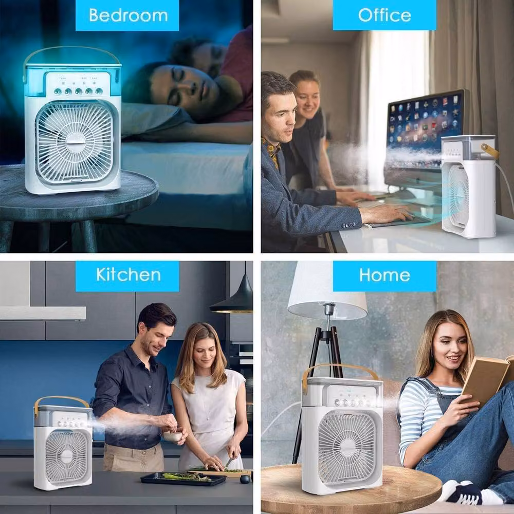 Rolipo 4-in-1 Portable Air Cooler and Mist Fan with Aroma Diffuser, White – 4