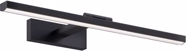Netlighting Bris Black LED Mirror and Picture Light with 4000K Cool White Light