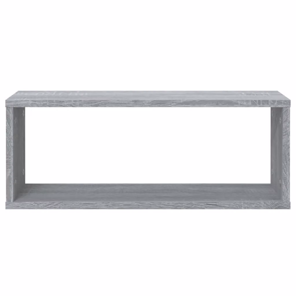 Berkfield Home Wall Mounted Cube Shelves, 6 Piece Set in Grey Sonoma, W: 60 cm, D: 23 cm, H: 15 cm – 2