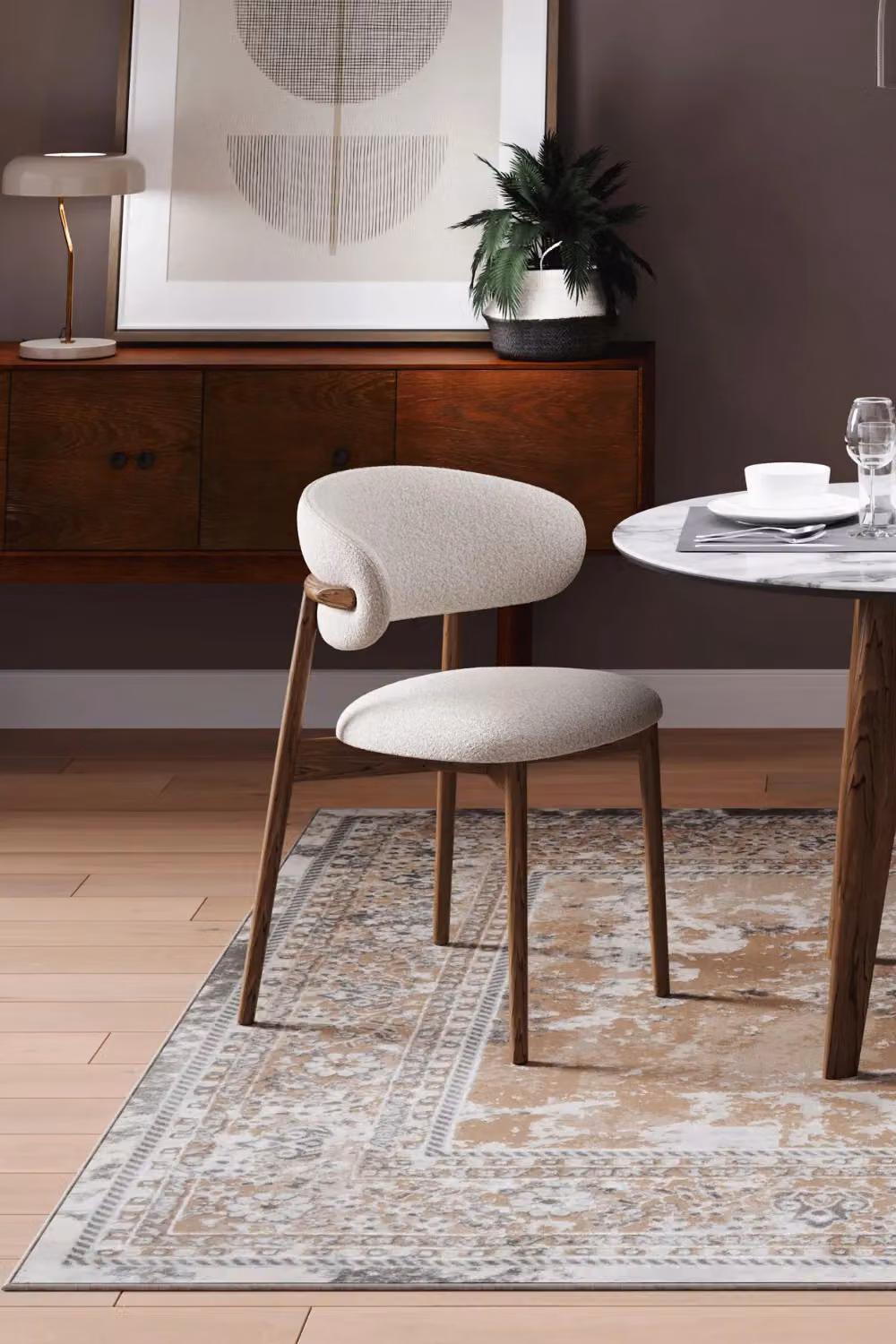Kukoon Beige and Taupe Modern Abstract Geometric Living Room Area Rug, W: 120 cm, L: 170 cm – 2