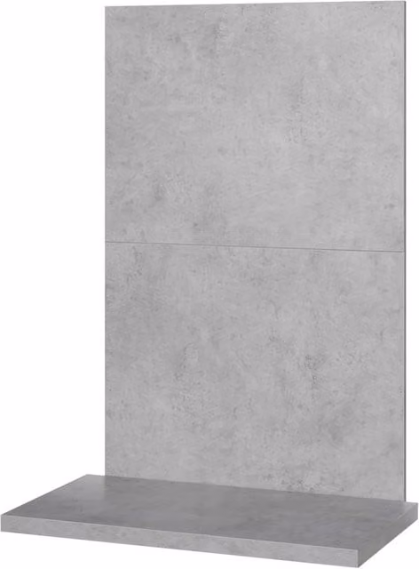 Acantha x2 Tile and Hearth Set in Grey Concrete Effect with Matt Finish – 1