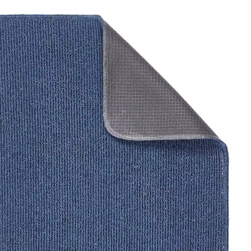 My Mat Navy Blue Plain Stain Resistant Kitchen Runner, W: 67 cm, L: 200 cm – 3