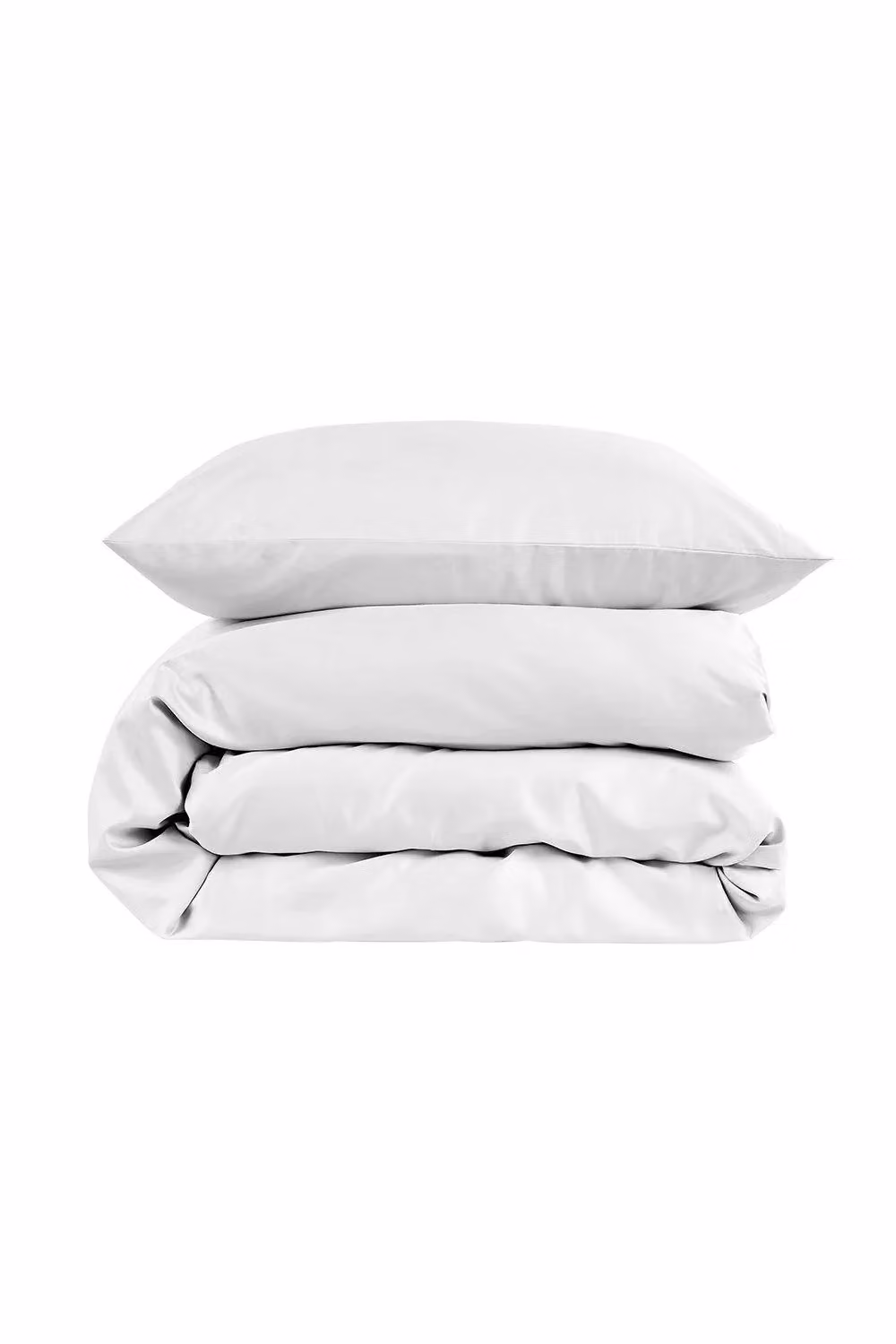 Christy 400TC Luxury Cotton Sateen Plain Dye Duvet Cover Set, White, Single (90 x 200 cm) – 2