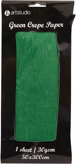 Art Studio Green Crepe Paper