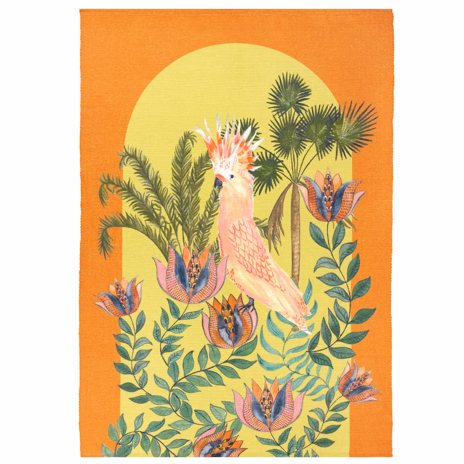 Wylder Tropics Cockatoo Washable Indoor/Outdoor Rug in Orange, W/D: 120 x 170 cm – 2