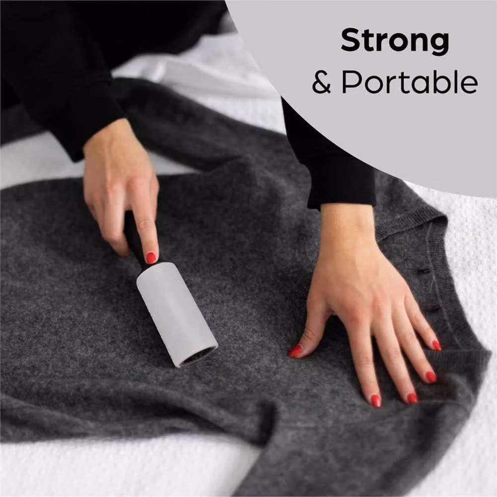 Nordara Lint Roller Refills in White, 5 x 90 Sheets for Pet Hair, Fluff and Dust Removal – 4