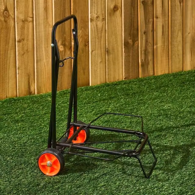 OHS Heavy Duty Metal Folding Trolley and Portable Camping Hand Truck in Black – 1