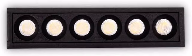 Netlighting O Zone Black IP66 6x LED Recessed Ground Outdoor Downlight