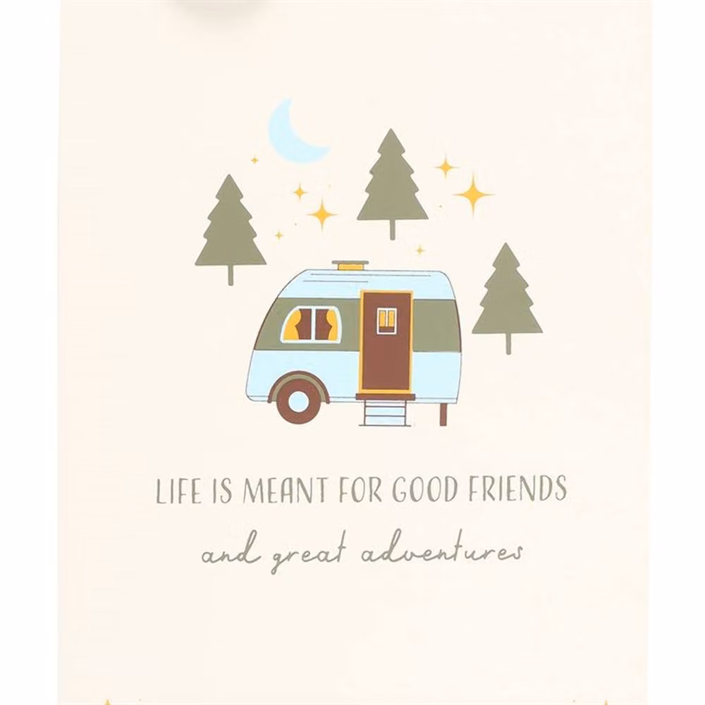 Uniqueful Good Friends & Great Adventures Multicolour Hanging Wall Sign – 2