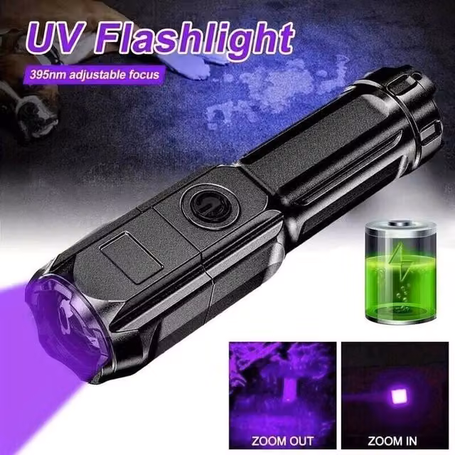 SPETLEK UV Ultraviolet Pocket Flashlight Torch in Black – 1