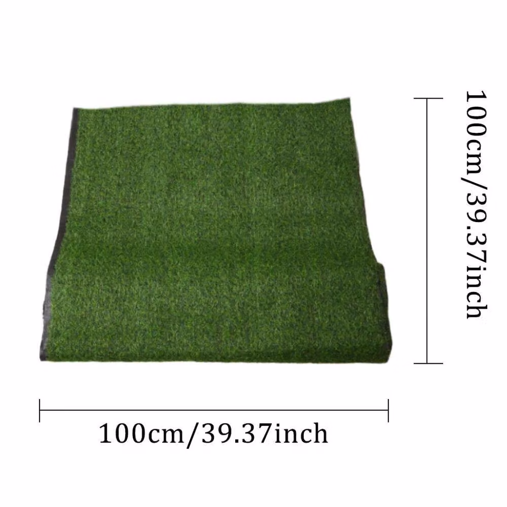 KORVIXA Green Artificial Grass Turf Realistic Fake Lawn Mat, W/D: 100 x 100 cm – 2