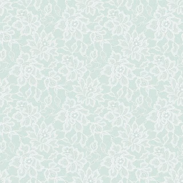 I Love Wallpaper Chantilly Lace Abstract Vintage Wallpaper in Green