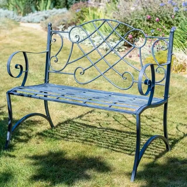 Ascalon Design Ltd Heritage Bench in Grey, W: 105 cm, D: 60 cm, H: 94 cm