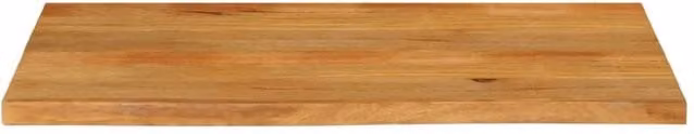 Berkfield Home Table Top Live Edge Solid Mango Wood in Brown, W: 110 cm, D: 60 cm, H: 2.5 cm