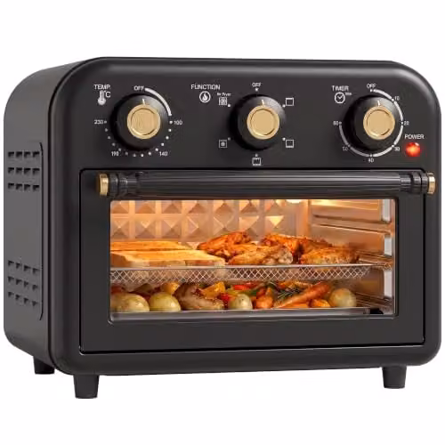 HOMCOM 12 L Black Convection Air Fryer Oven – 1