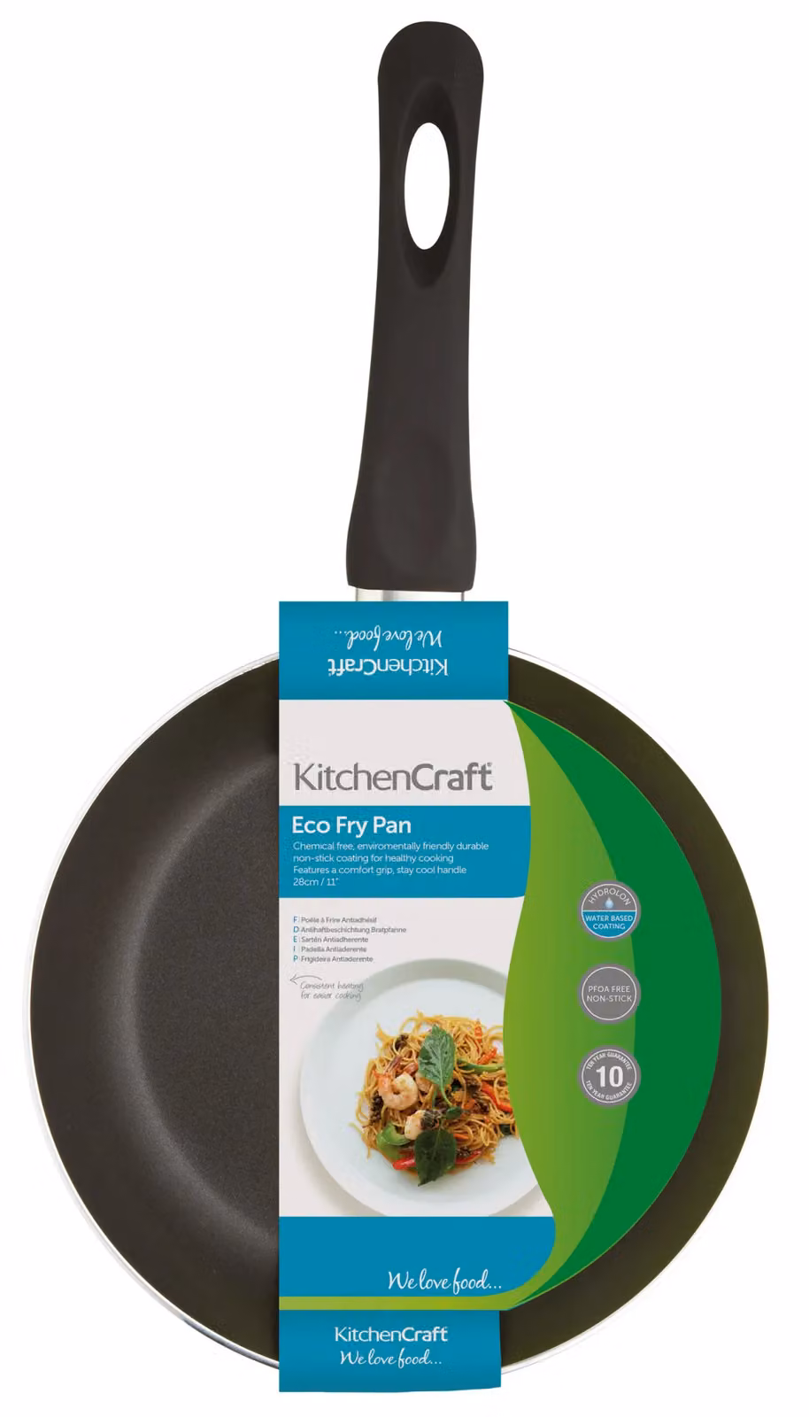 KitchenCraft Non-Stick Aluminium Frying Pan, 24cm, Black or Grey – 6
