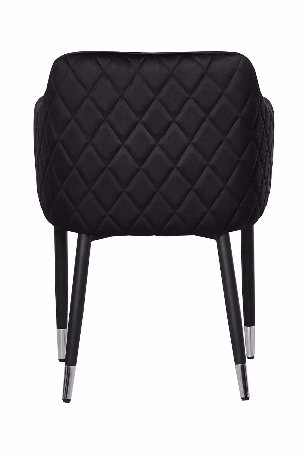 Life Interiors Verona Velvet Dining Chairs Set of 4 in Black – 4