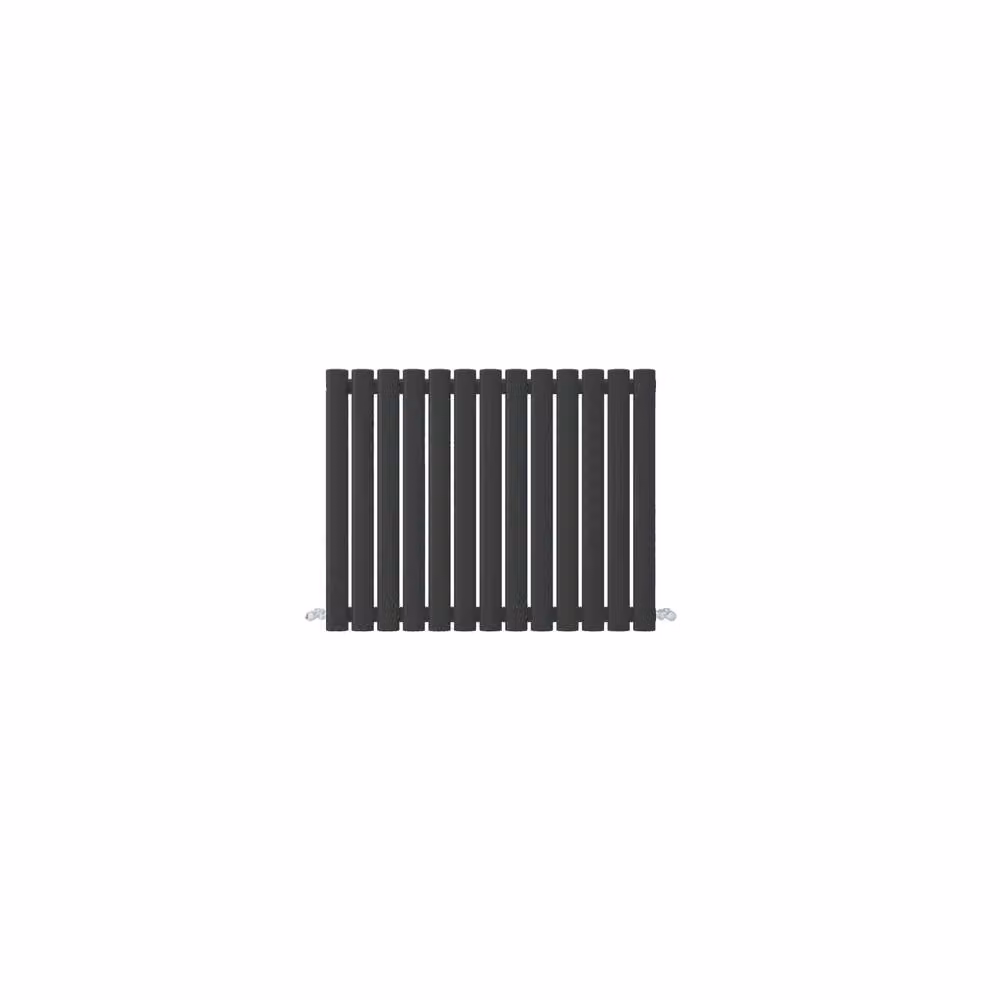 Banyetti Orva Black Horizontal Double Oval Column Radiator W: 60 cm, H: 76.7 cm – 4