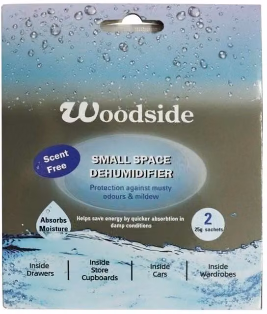 Woodside Small Space Dehumidifier, Pack of 2, Multicolour