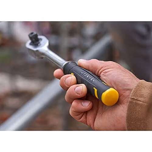 Stanley FatMax Fine Ratchet Handle 1/2in Drive in Silver and Multicolour – 6