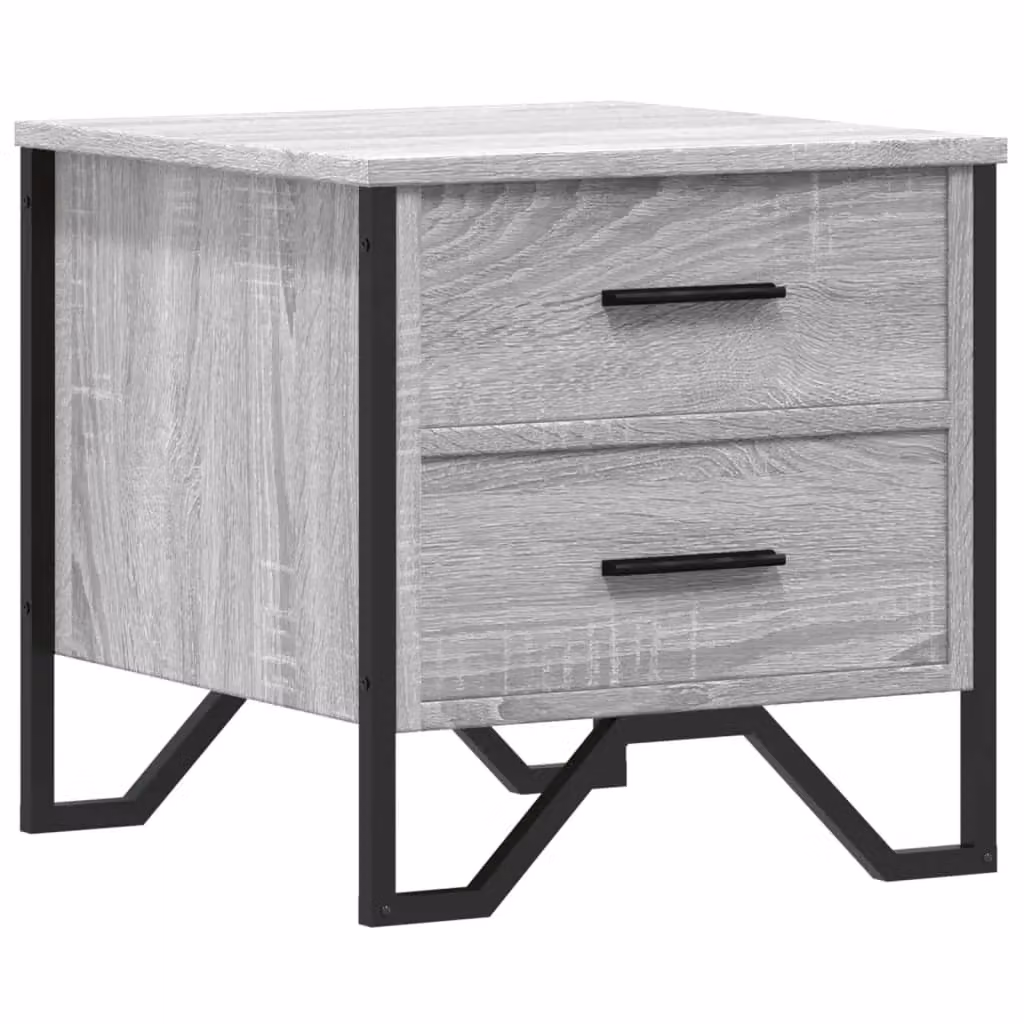Berkfield Home Grey Sonoma Bedside Cabinet in Engineered Wood W/D/H: 40 x 41 x 40 cm – 2