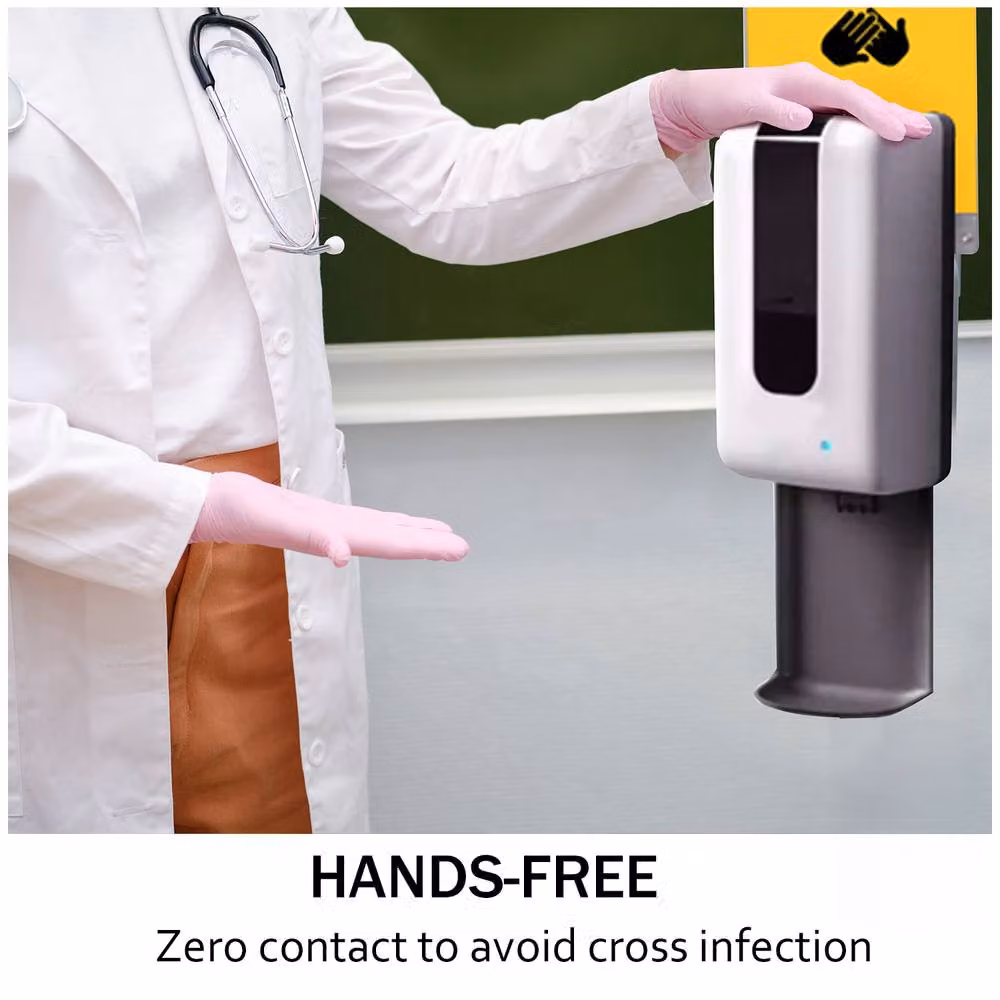 GELCAVE Wall Mounted Plastic Hand Sanitiser Dispenser in White – 2