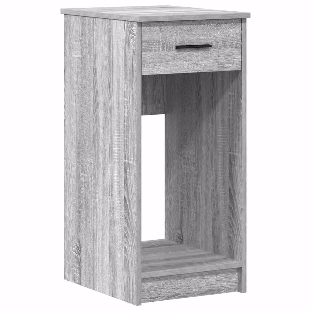 Berkfield Home Computer Tower Stand with Drawer in Grey Sonoma, W/D/H: 35 x 45 x 77 cm – 2