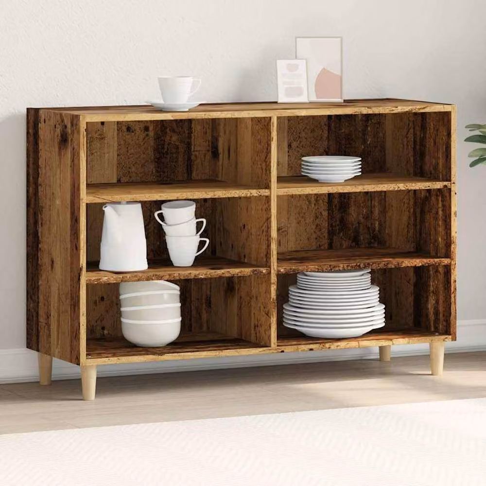 Berkfield Home Scandinavian Sideboard in Brown Engineered Wood, W/D/H: 103.5 x 35 x 70 cm – 2
