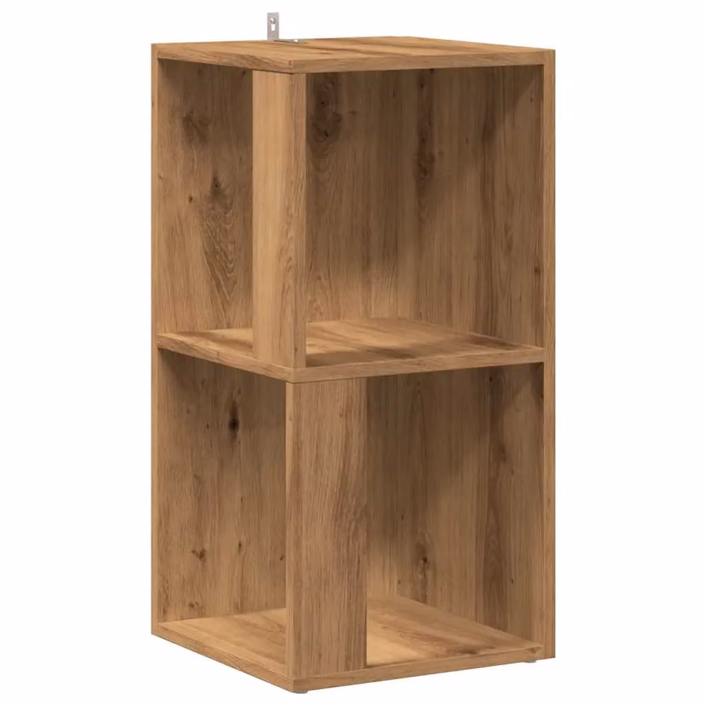 Berkfield Home Artisan Oak Corner Cabinet in Brown, W/D/H: 33 x 33 x 67 cm – 2