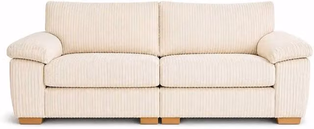 SOFASELECTION UK Amalfi 2 Seater Split Sofa in Beige Soft Fabric