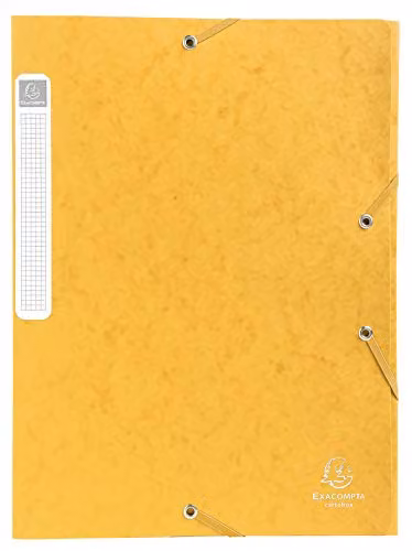 Exacompta Cartobox Yellow A4 Archive Storage Filing Box with 4cm Spine