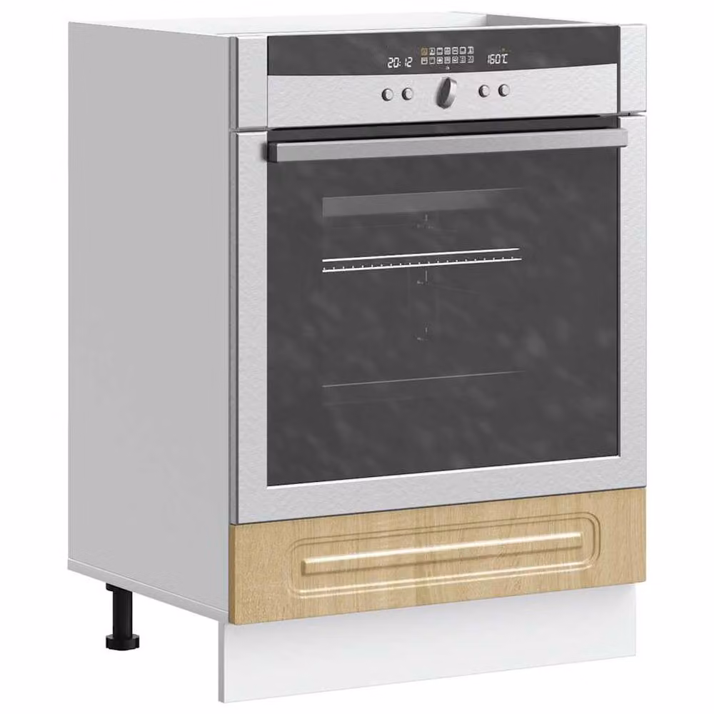 Berkfield Home Kalmar Oven Cabinet in Sonoma Oak, Brown, W/D/H: 60 x 46 x 81.5 cm – 2
