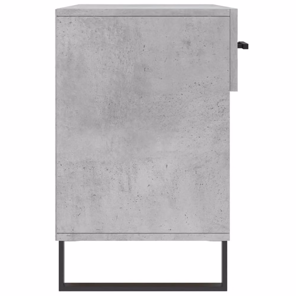 Berkfield Home Industrial Shoe Bench in Concrete Grey, W/D/H: 102 x 35 x 55 cm – 4