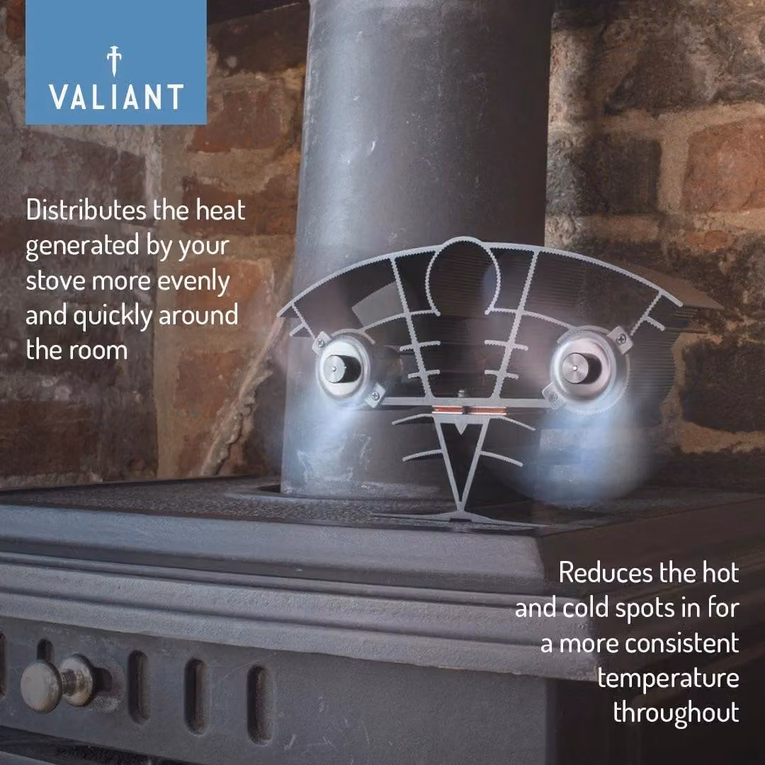 Valiant Whirlwind Stove Fan in Black, W/D/H: 25.5 x 13.6 x 9.5 cm – 5