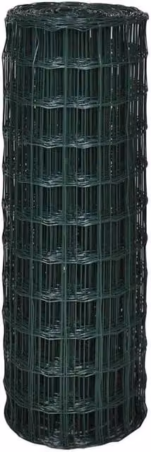 Berkfield Home Beautiful Euro Fence Steel PVC Coated Green W: 10 m, H: 1.2 m – 1