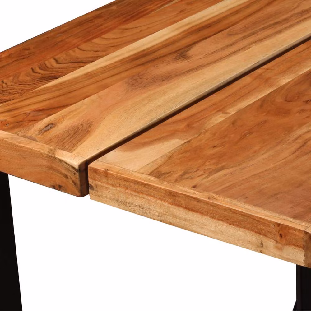 Berkfield Home Beautiful Bar Table in Brown Solid Acacia Wood, W: 150 cm, D: 70 cm, H: 107 cm – 4