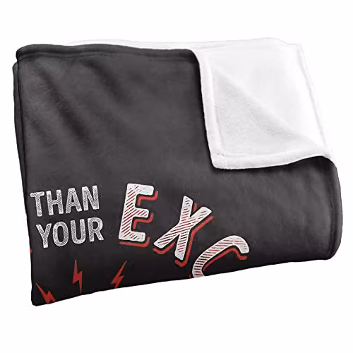 Warner Bros. Superman Dad Stronger Than Your Excuses Super Soft Fleece Throw Blanket, Multicolour, W/D/H: 91 x 147 cm – 2