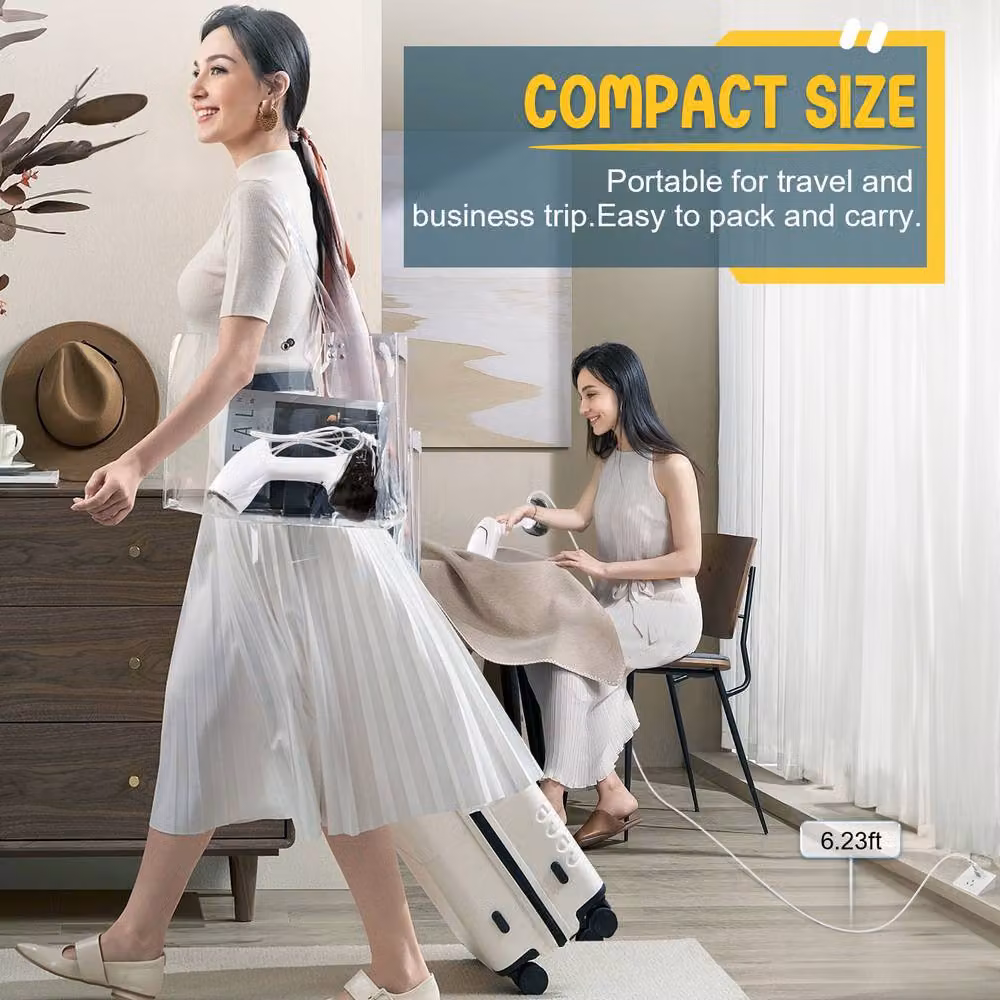 Rolipo Handheld Garment Steamer 1700W in White with Vertical Steam and Odour Neutralisation – 5