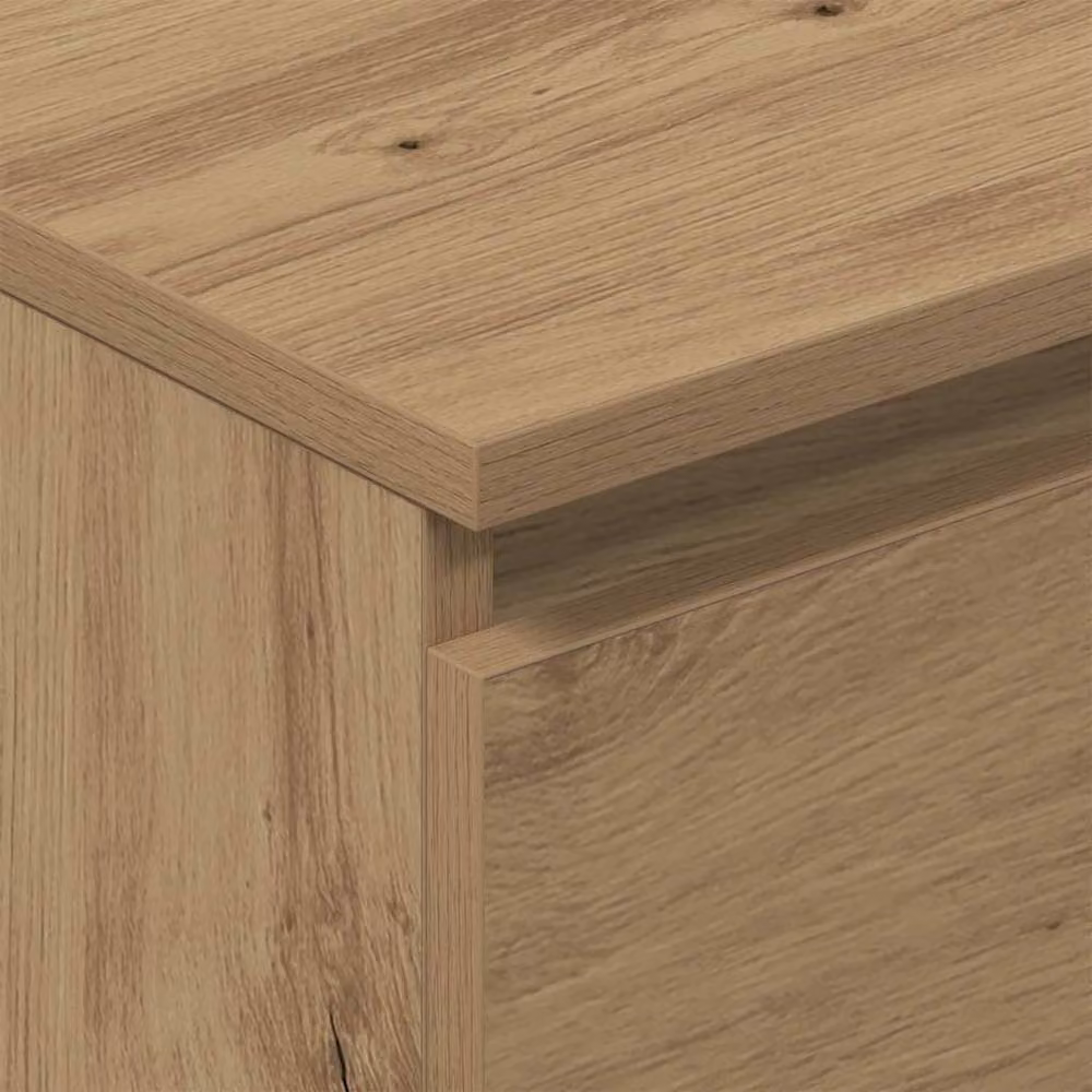 Berkfield Home Artisan Oak Sideboard in Brown, W/D/H: 60 x 35 x 98.5 cm – 2