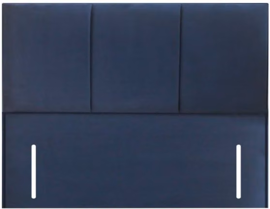 ASC Neptune Blue Fabric Floor Standing Super King Size Headboard