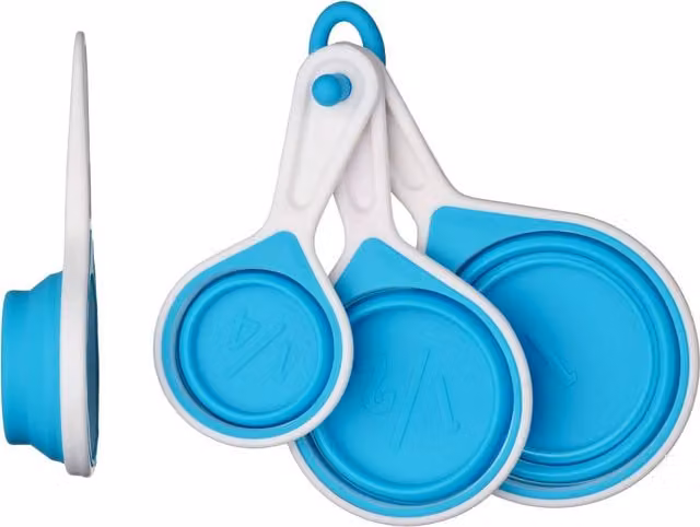 Orsina Blue Round Silicone Measuring Cup