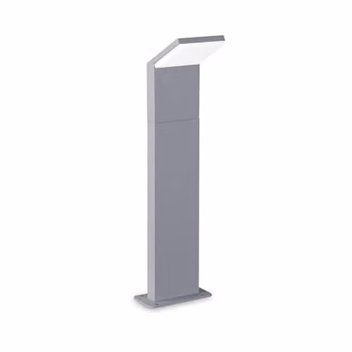 Netlighting Style Integrated LED Outdoor Bollard, Grey, Height: 50 cm, 1100Lm, 4000K, IP54