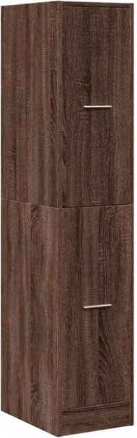 Berkfield Home Elegant Apothecary Cabinet in Brown Oak, W/D/H: 30 x 41 x 144.5 cm – 1