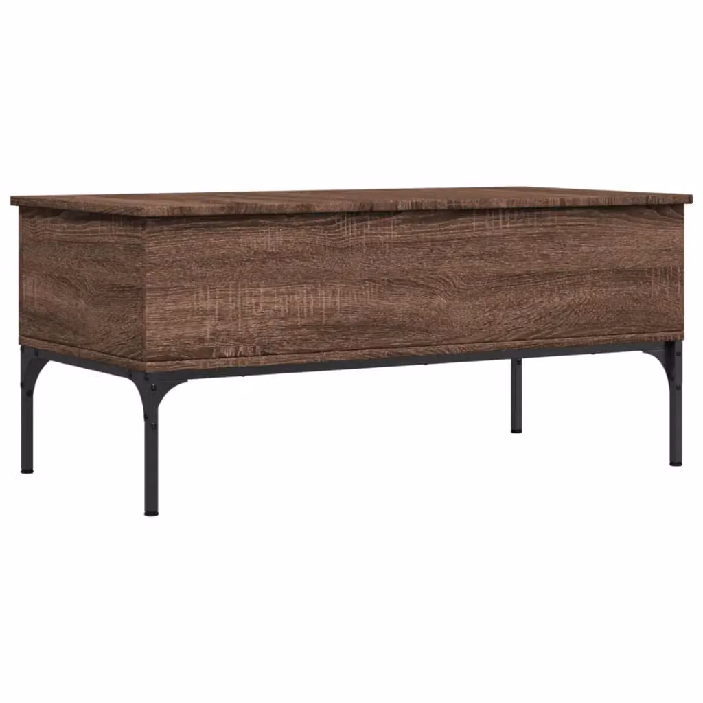 Berkfield Home Brown Oak Coffee Table with Lift Mechanism, W/D/H: 100 x 50 x 45 cm – 2