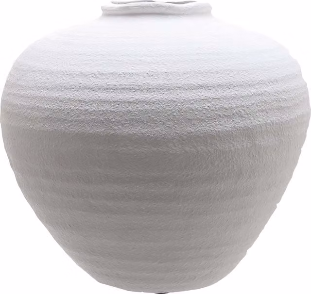 KDMK Regola Large Matt White Ceramic Tabletop Vase