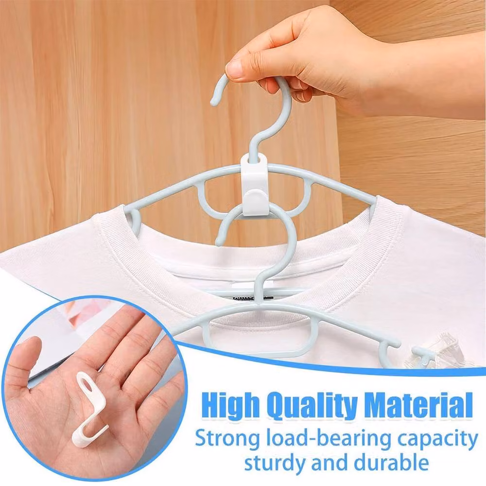 PAWNORA 50pcs Clothes Hanger Connector Hooks, White – 2