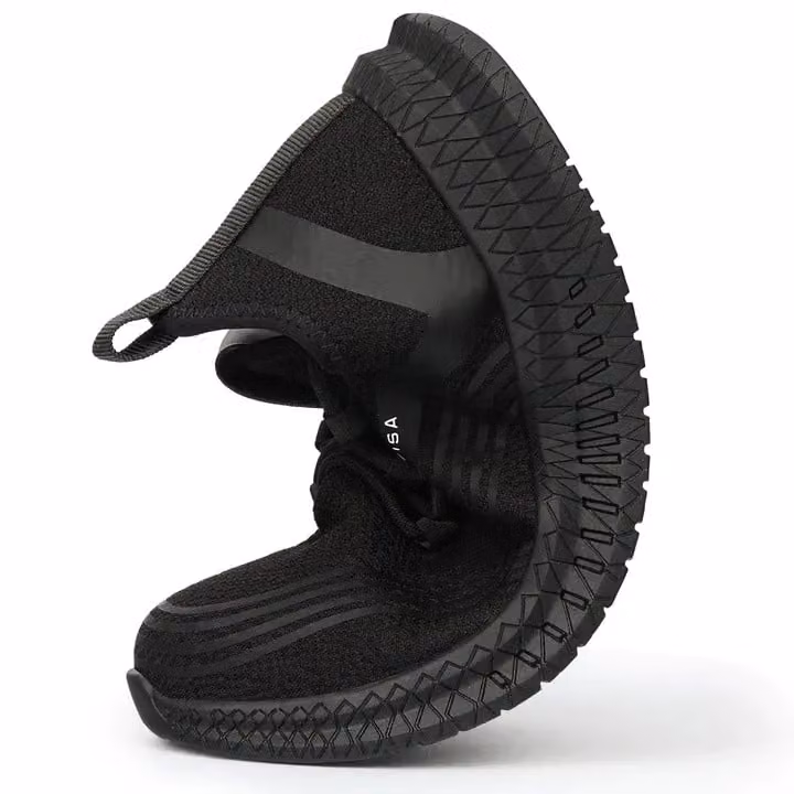 Safety Brands Men's Lightweight Water Resistant Safety Air Trainers with Steel Toe Cap in Black, Size 10 UK – 3