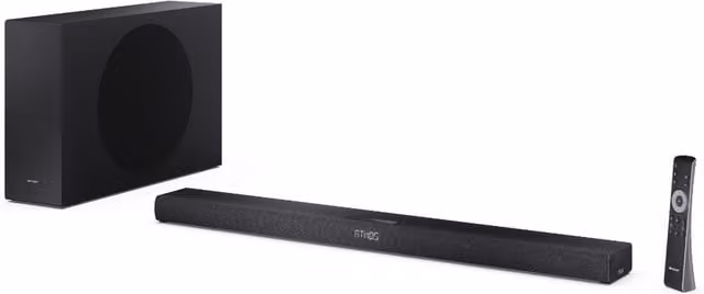 SHARP HT-SBW320 2.1 Soundbar with Subwoofer and Remote, Black