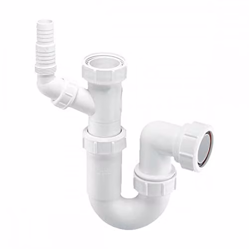 McAlpine White Plastic Adjustable P Trap Bend – 3