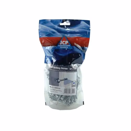 JCP Fixings Metalfix Self-Drilling Steel Screws, Grey/Silver, 5.5 x 70 mm – 2